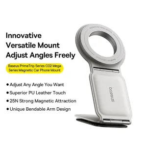 Baseus Magnetic Car Mount Holder - Moon White
