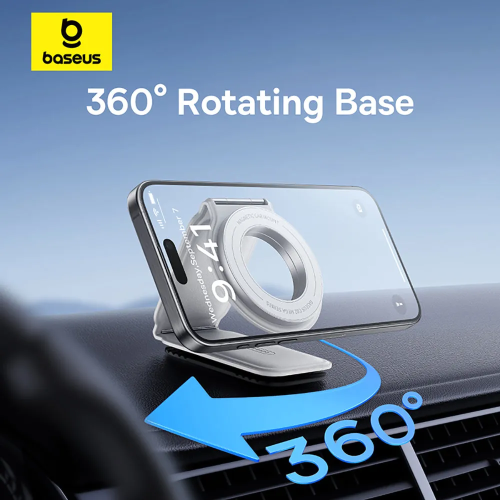 Baseus Magnetic Car Mount Holder - Moon White