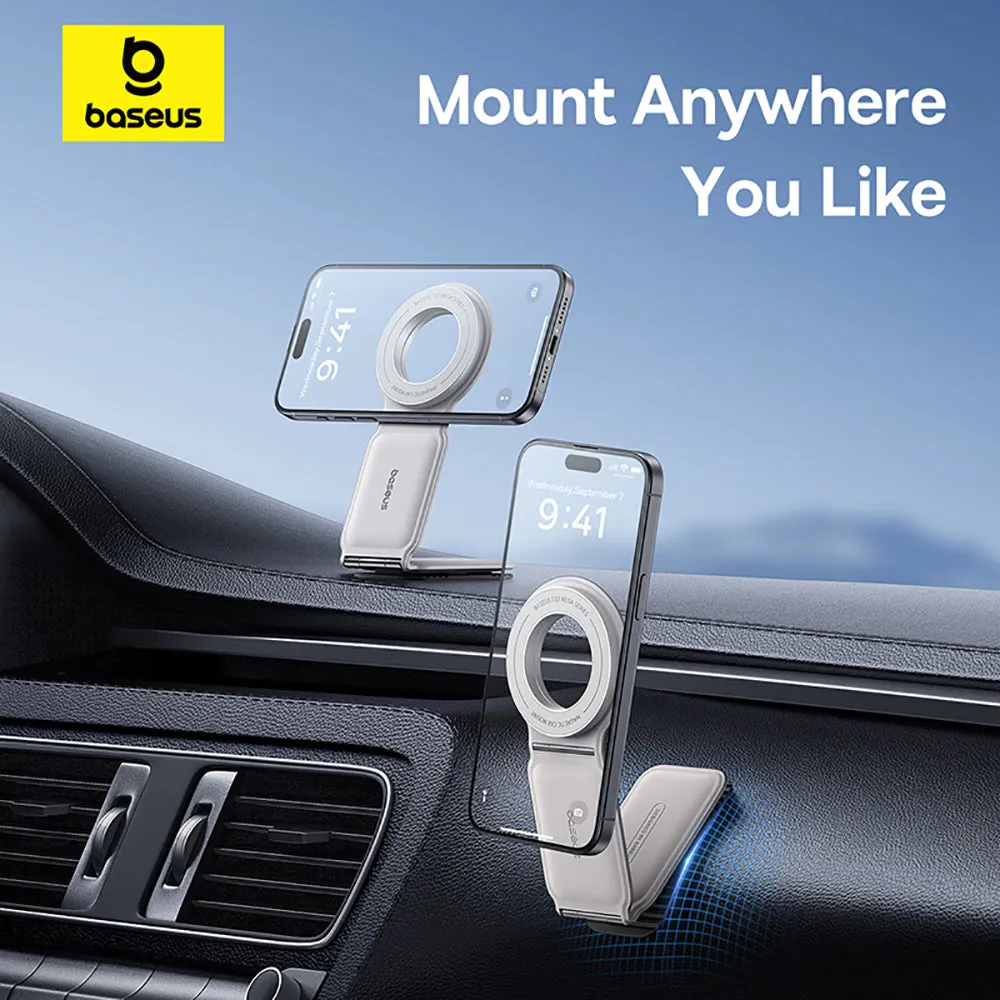 Baseus Magnetic Car Mount Holder - Moon White