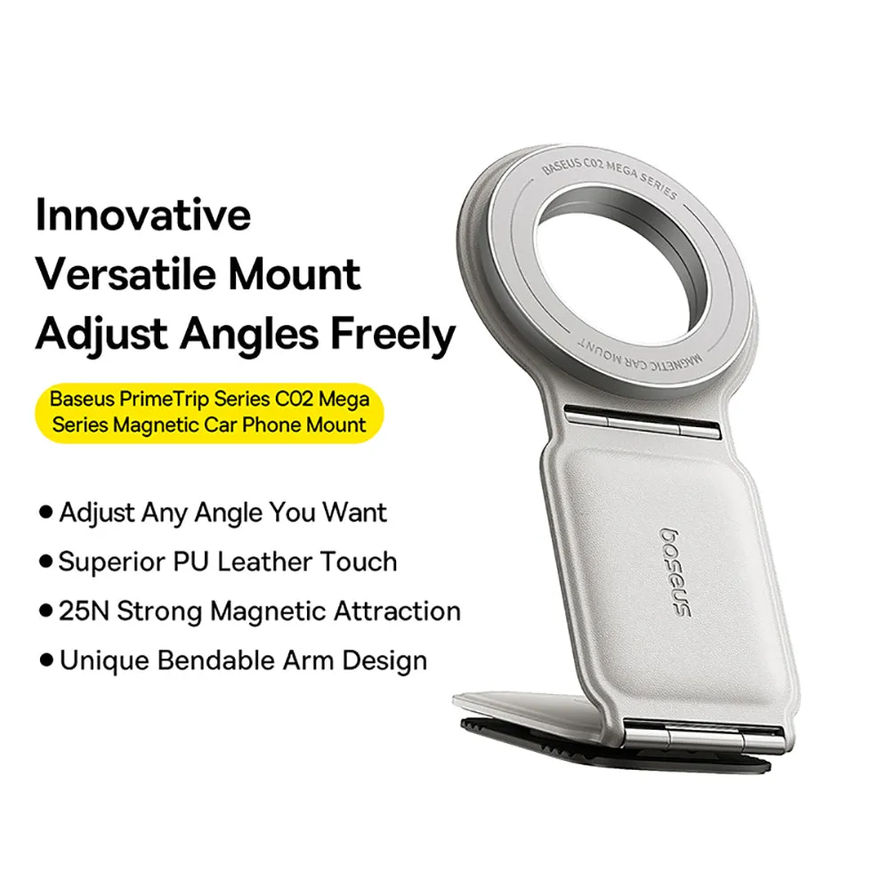 Baseus Magnetic Car Mount Holder - Moon White