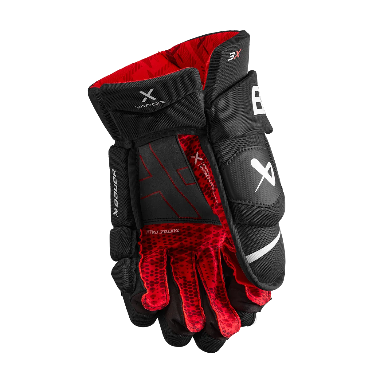 Bauer Vapor 3X Senior Hockey Gloves - Black / White