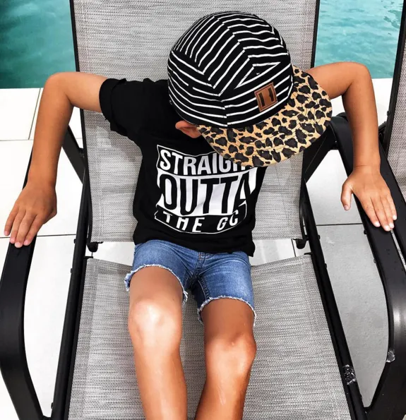 Beau Hudson Stripes and Leopard Cap