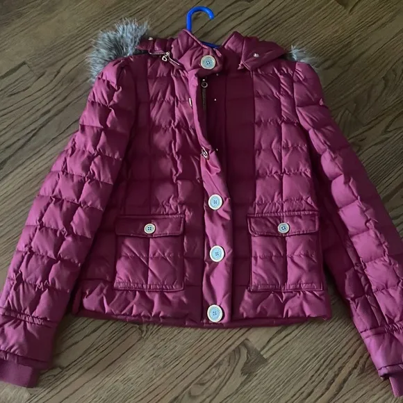 Beautiful burgundy Juicy Couture winter jacket- looks brand new