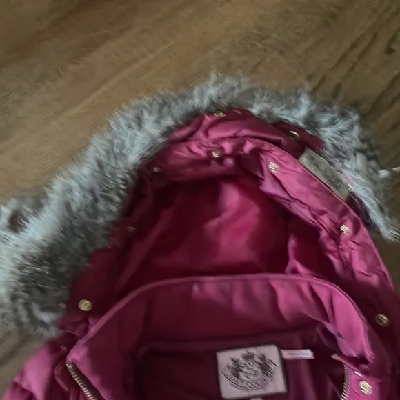 Beautiful burgundy Juicy Couture winter jacket- looks brand new