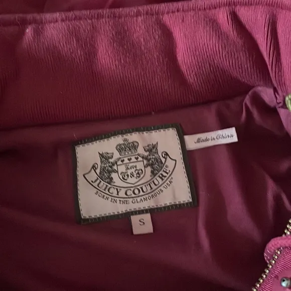 Beautiful burgundy Juicy Couture winter jacket- looks brand new