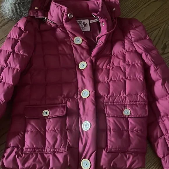 Beautiful burgundy Juicy Couture winter jacket- looks brand new