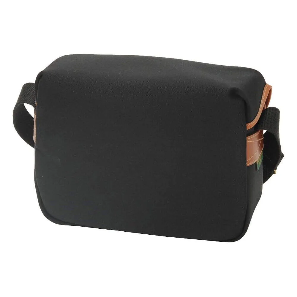 Billingham Hadley Small Shoulder Bag - Black Canvas Tan Leather