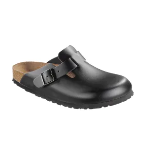 Birkenstock Boston Black - Smooth Leather Regular
