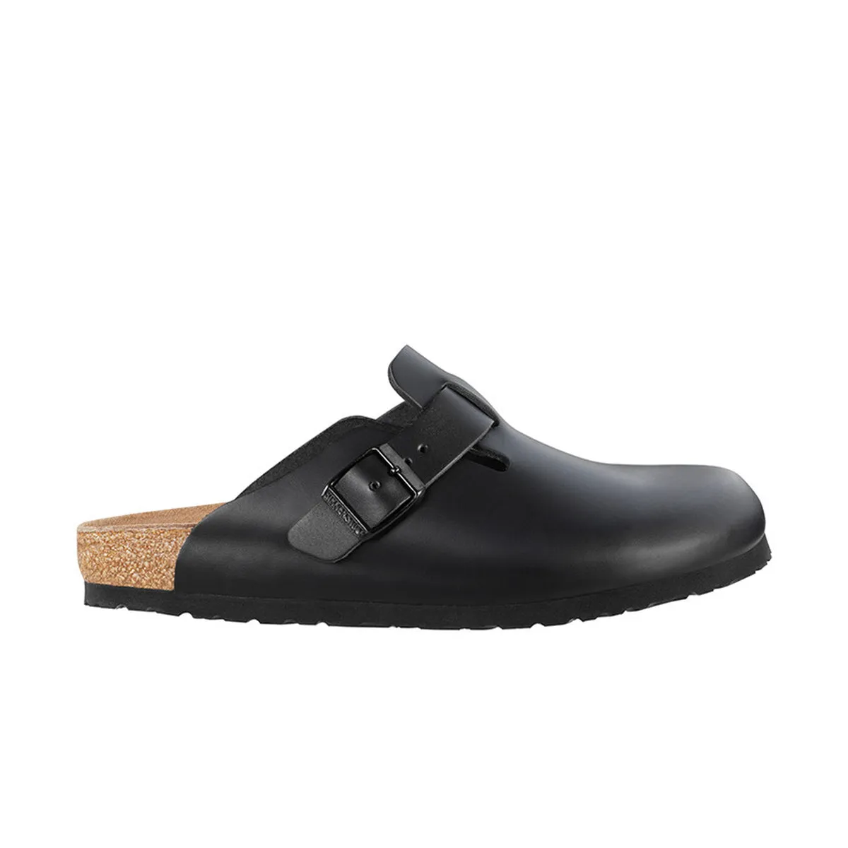 Birkenstock Boston Black - Smooth Leather Regular