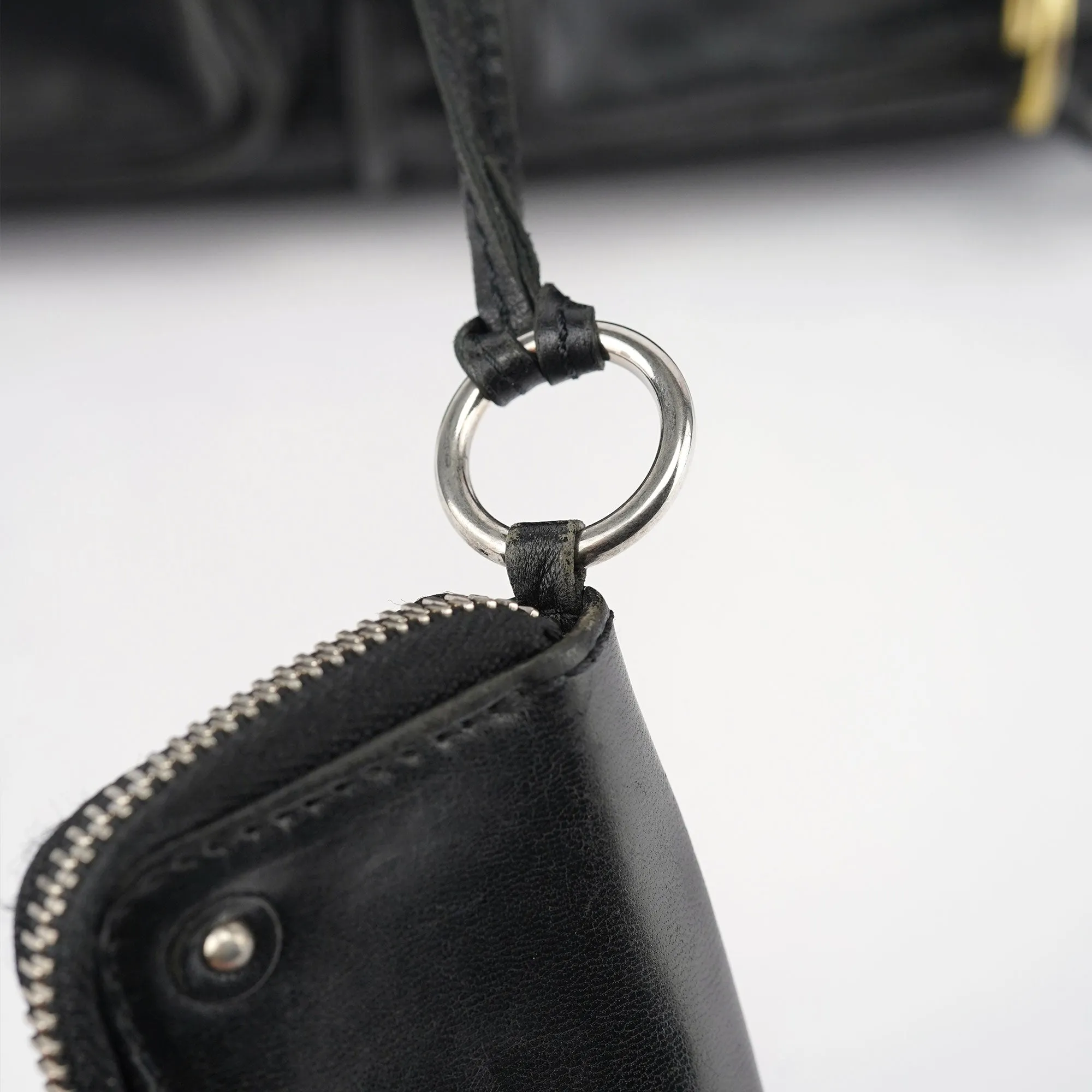 Black Lambskin Betty Tote Bag