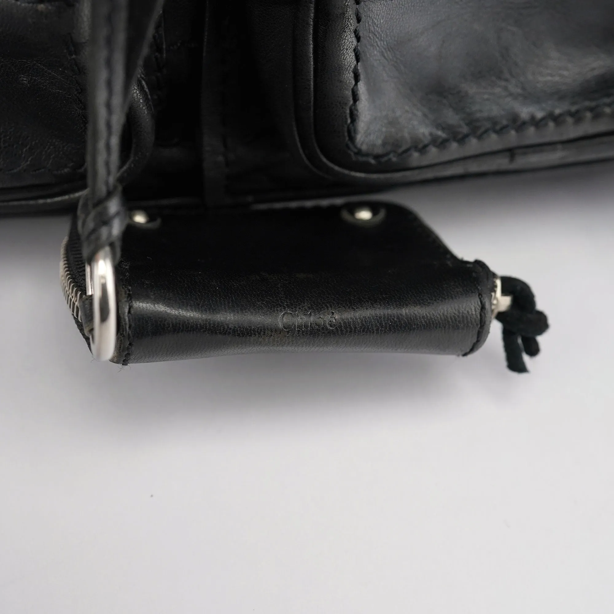 Black Lambskin Betty Tote Bag
