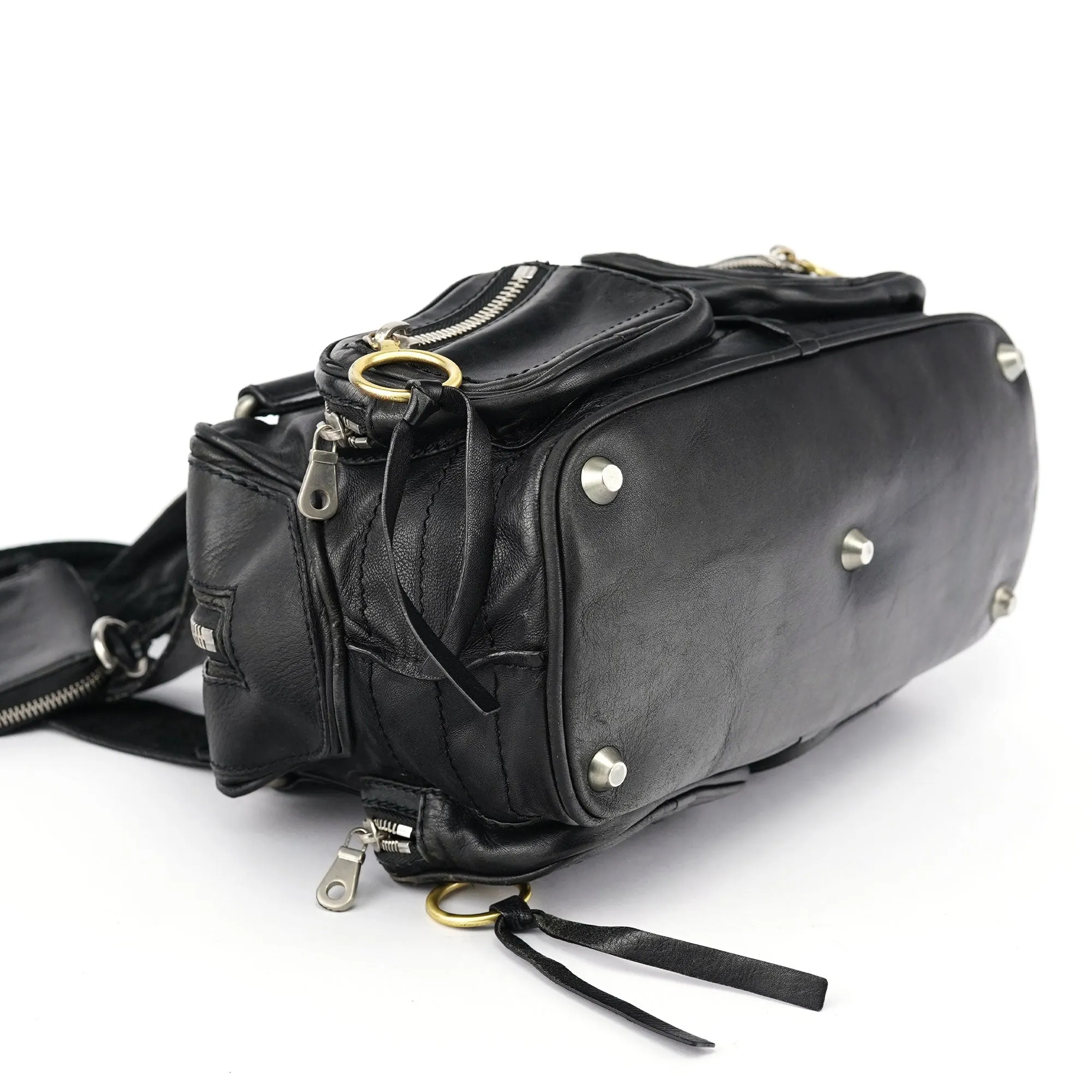 Black Lambskin Betty Tote Bag