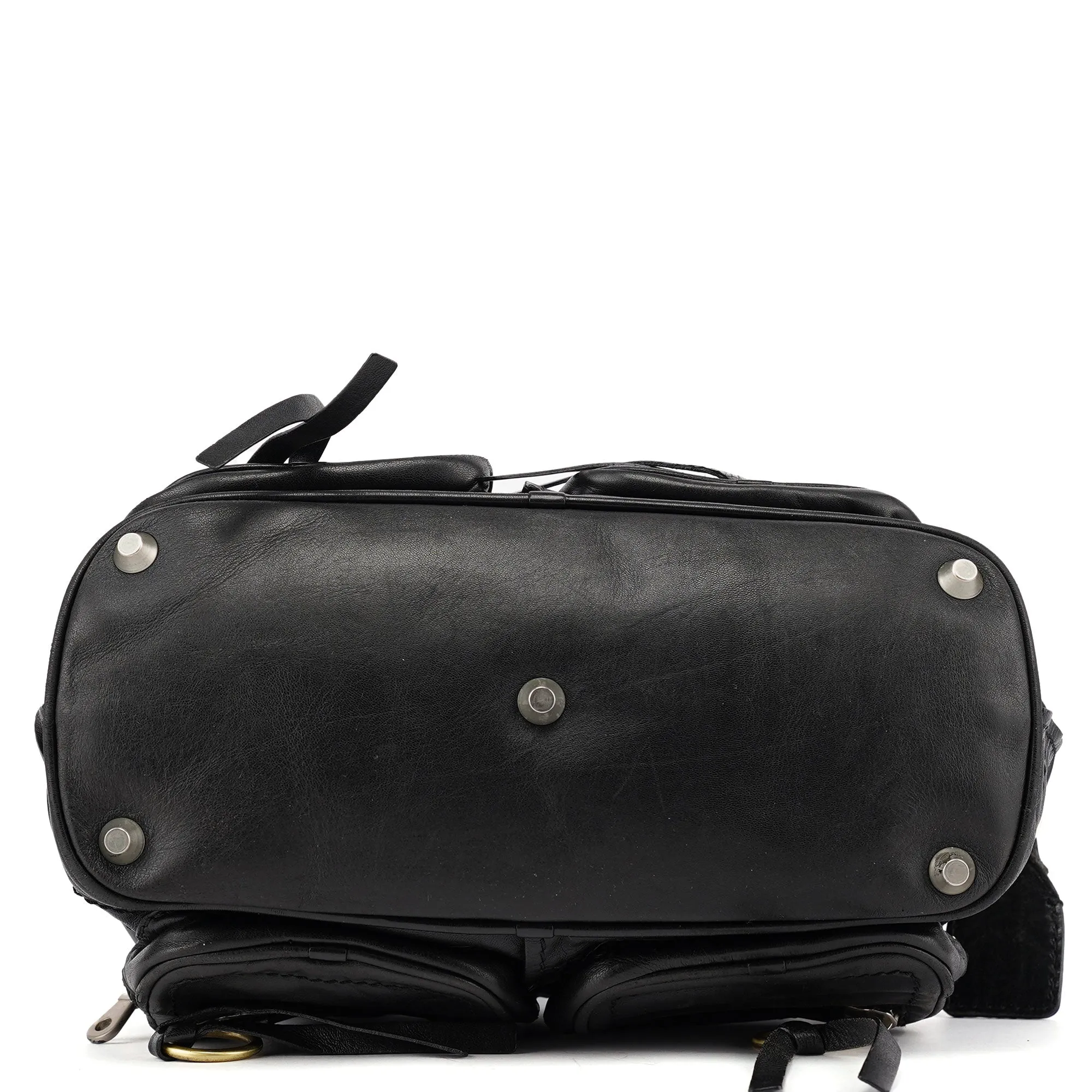Black Lambskin Betty Tote Bag