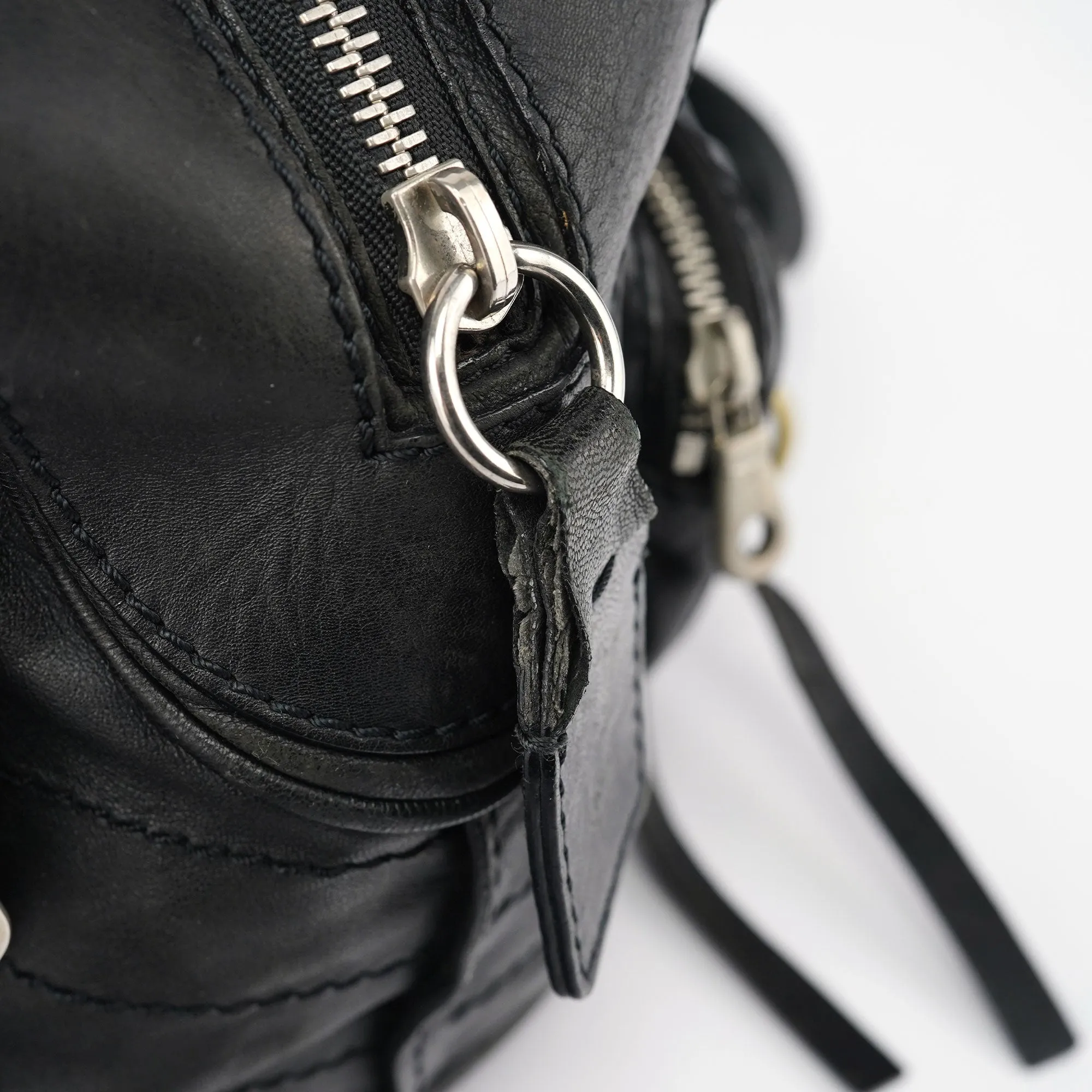 Black Lambskin Betty Tote Bag