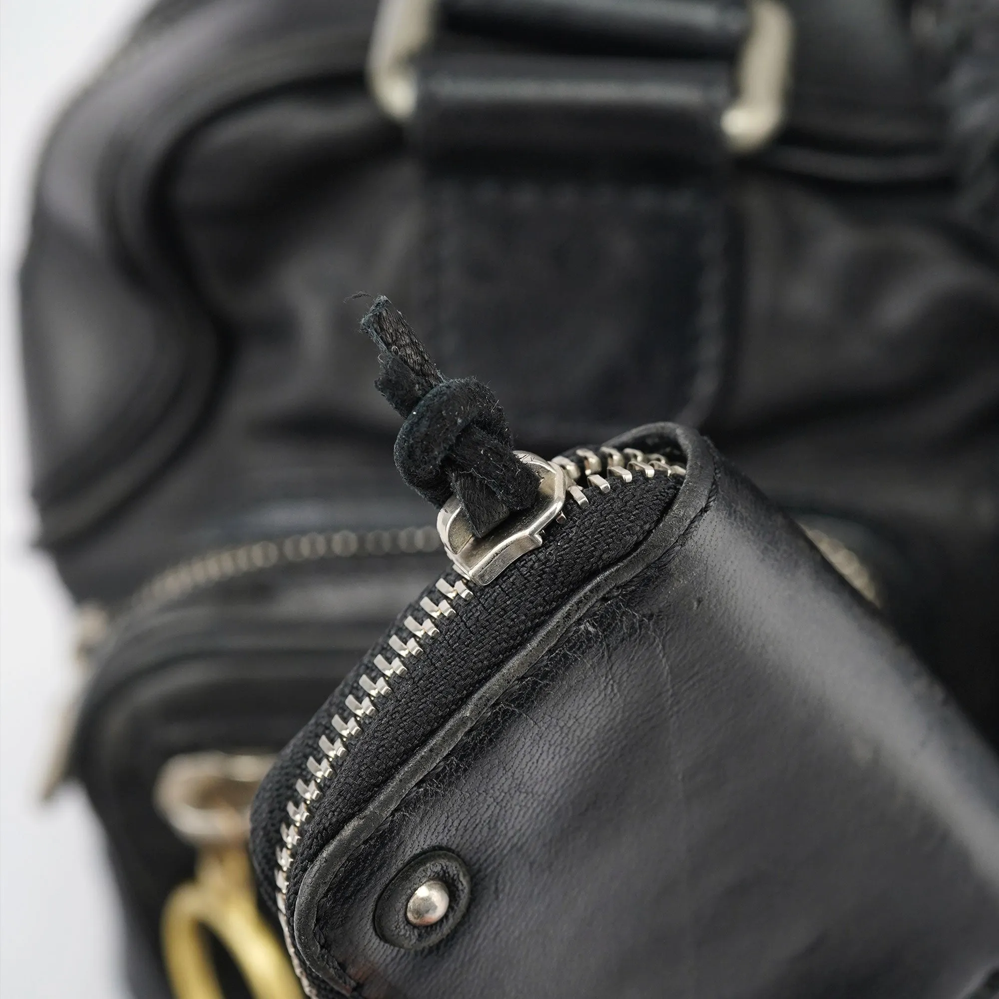 Black Lambskin Betty Tote Bag