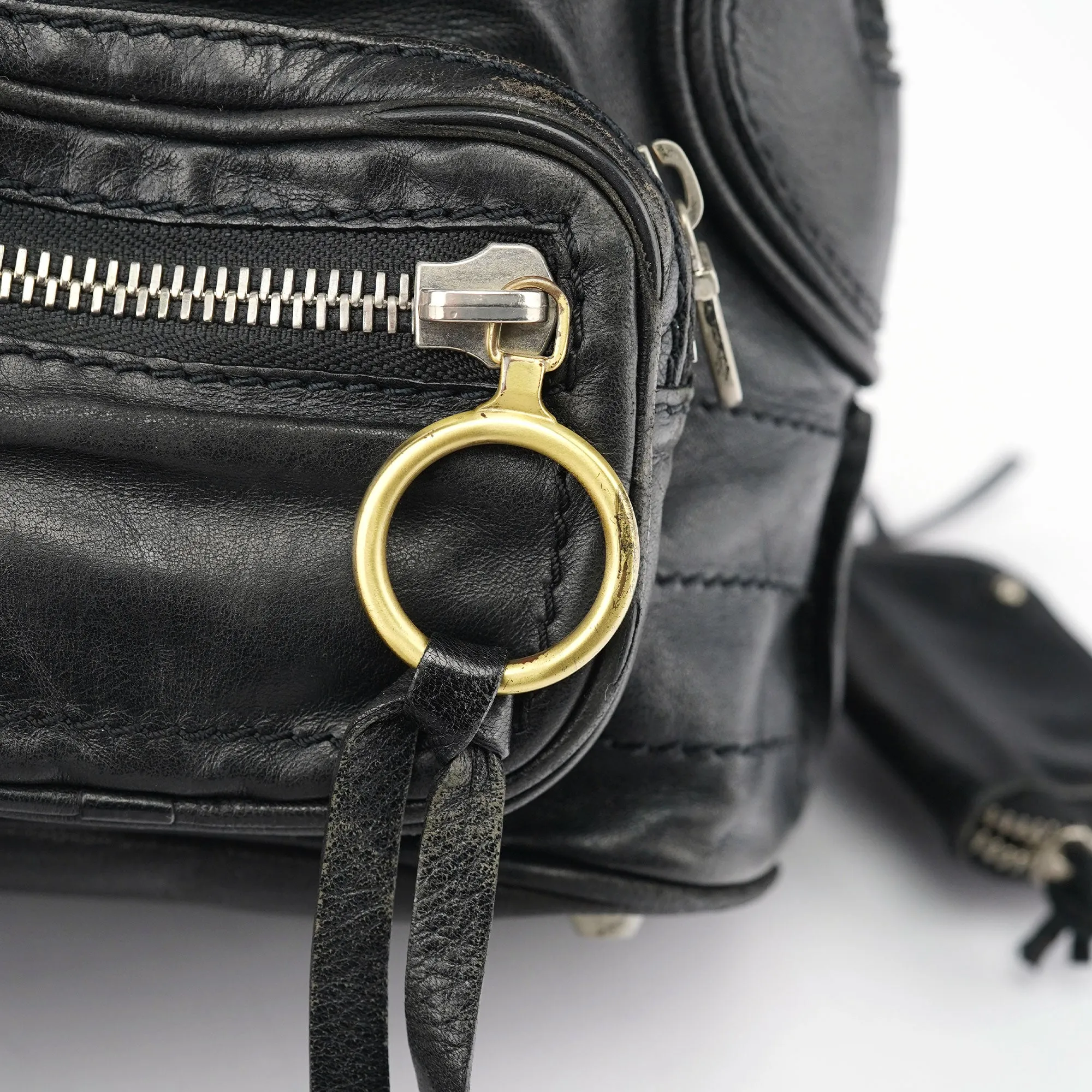 Black Lambskin Betty Tote Bag