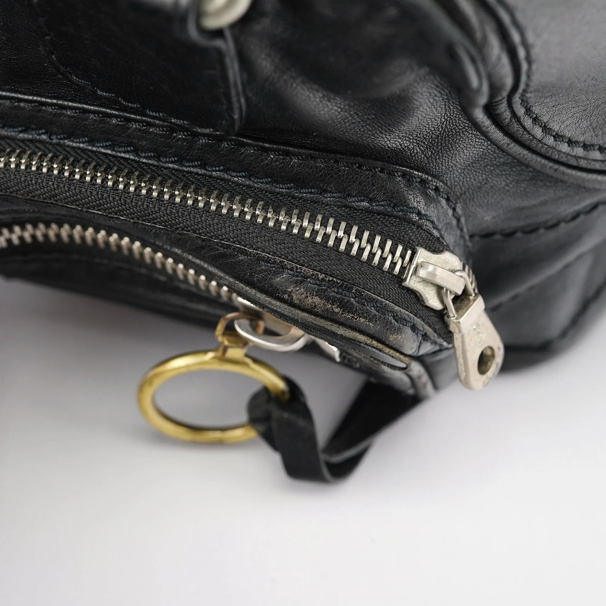 Black Lambskin Betty Tote Bag