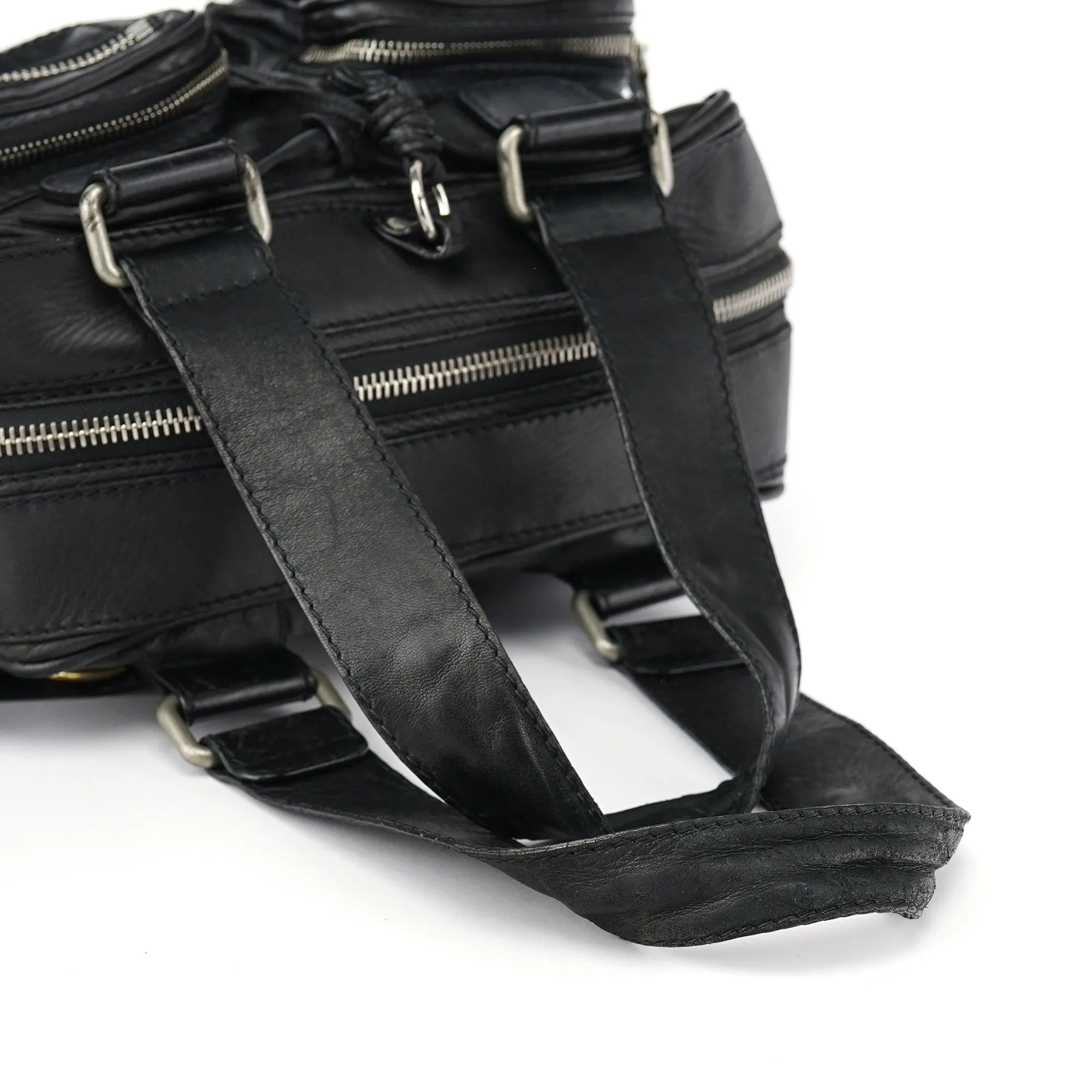 Black Lambskin Betty Tote Bag
