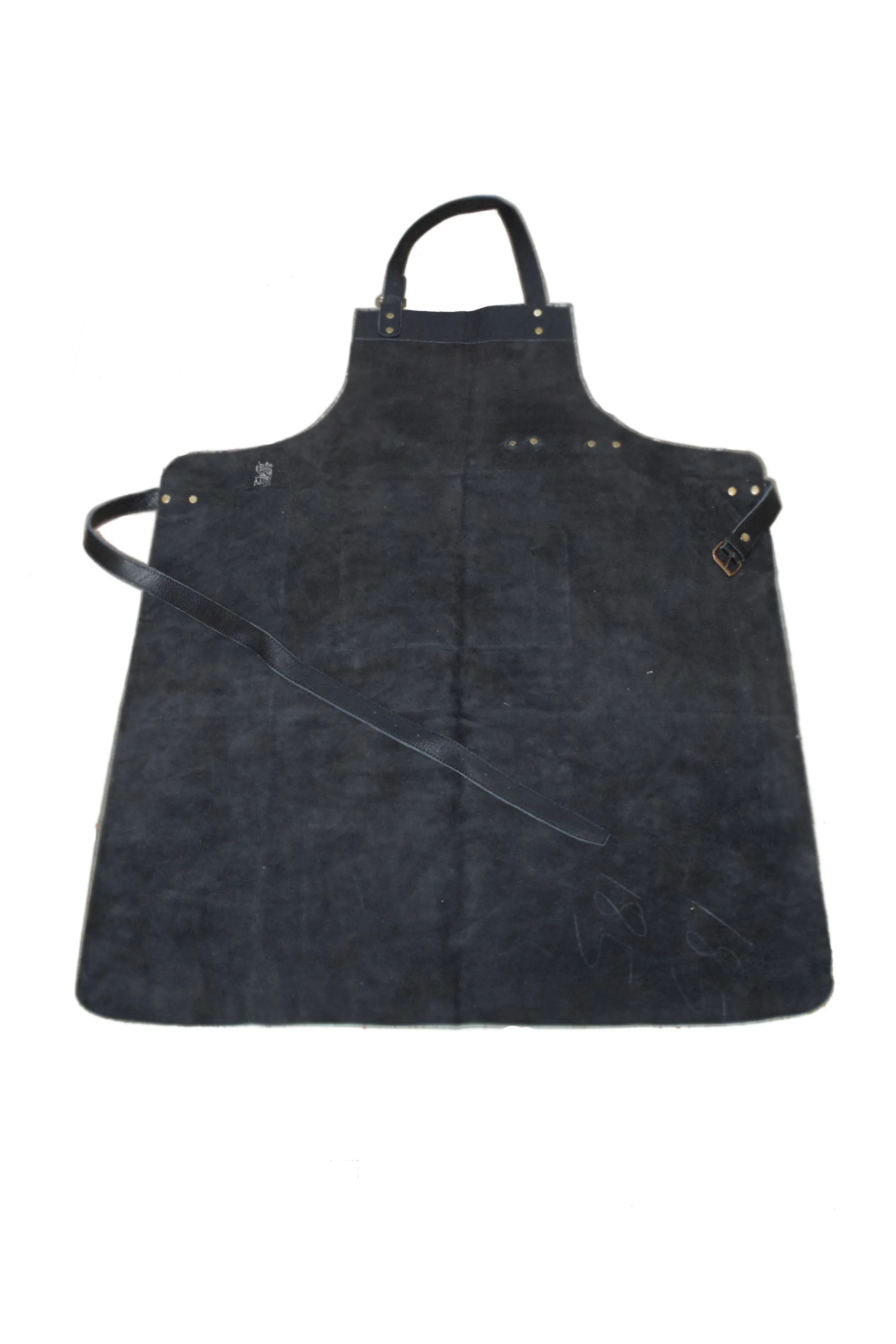 Black Real Leather Apron Butcher Apron Cook Apron BBQ Apron Cooking Apron