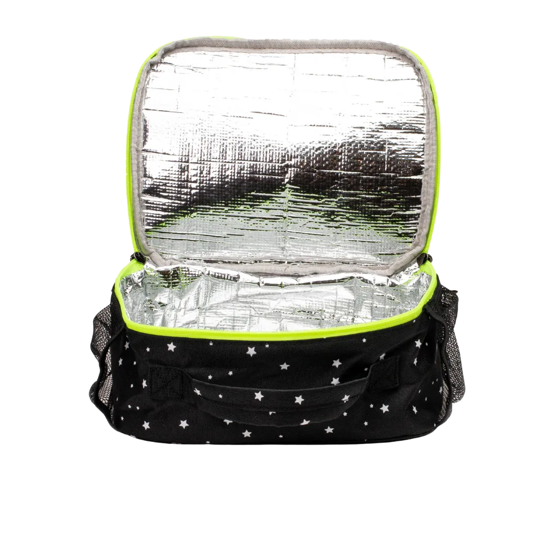 Black With White Stars Lunchbox
