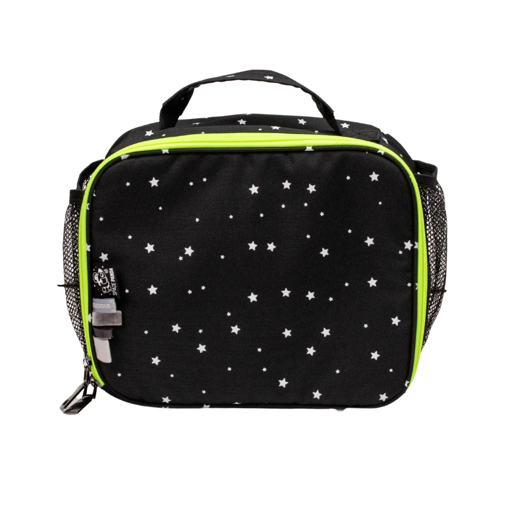 Black With White Stars Lunchbox