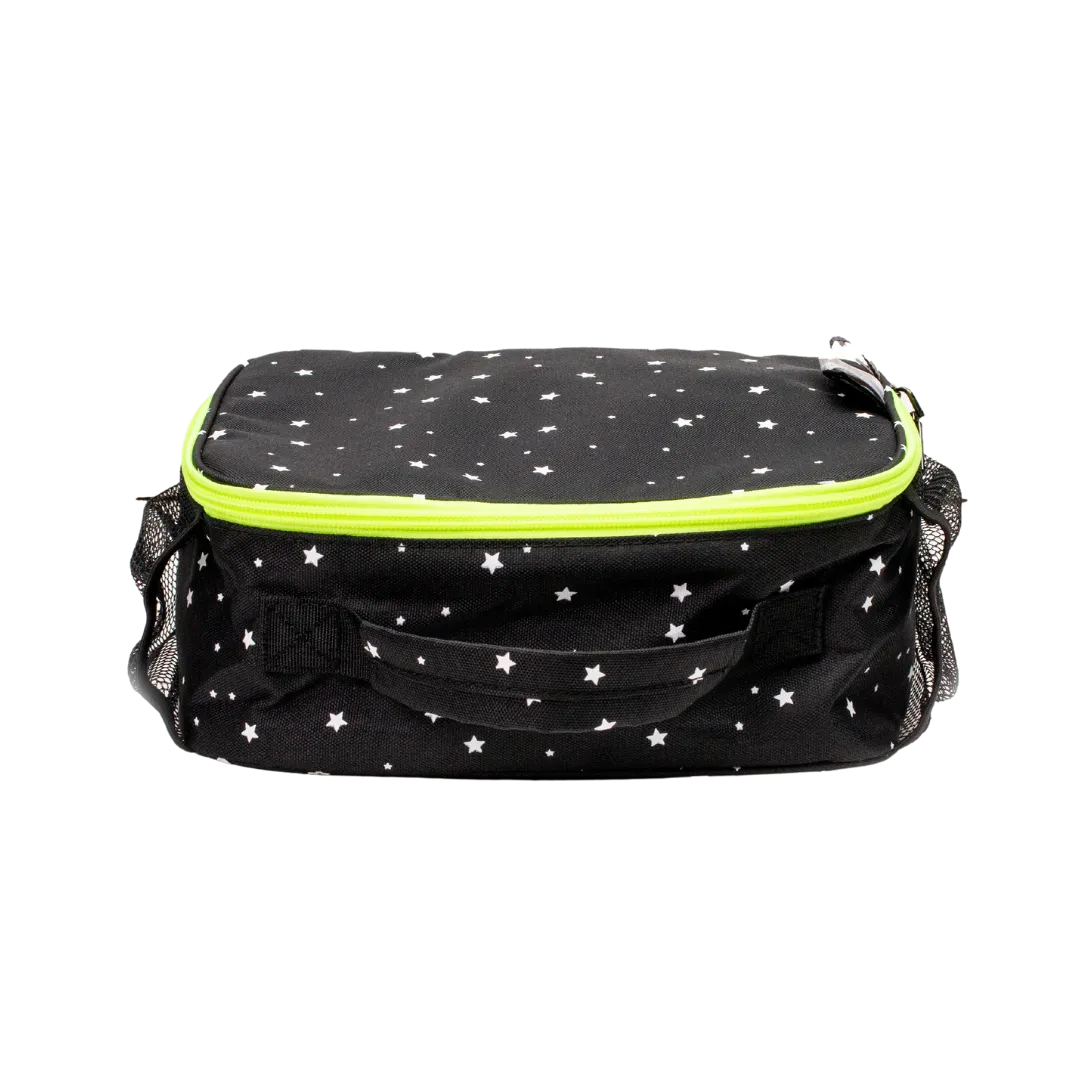 Black With White Stars Lunchbox