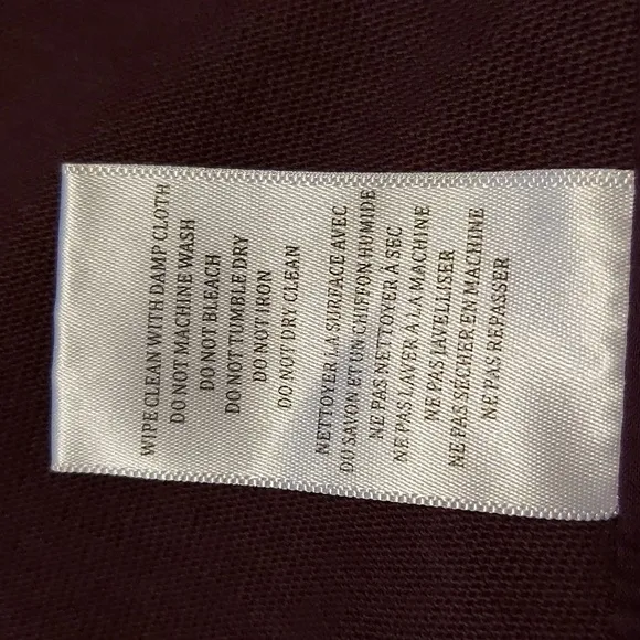 Blank NYC Plum Purple Brown Ribbed Knit &amp; Faux Leather Jacket Size Medium
