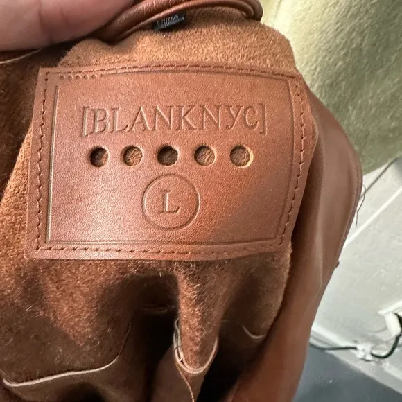 BLANKNYC Faux Leather Shacket Size Large NWT