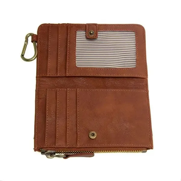BOBBIE BIFOLD WALLET WITH CARABINER