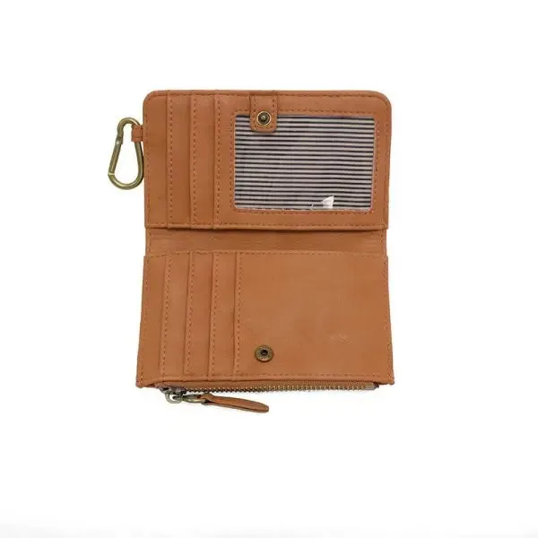 BOBBIE BIFOLD WALLET WITH CARABINER