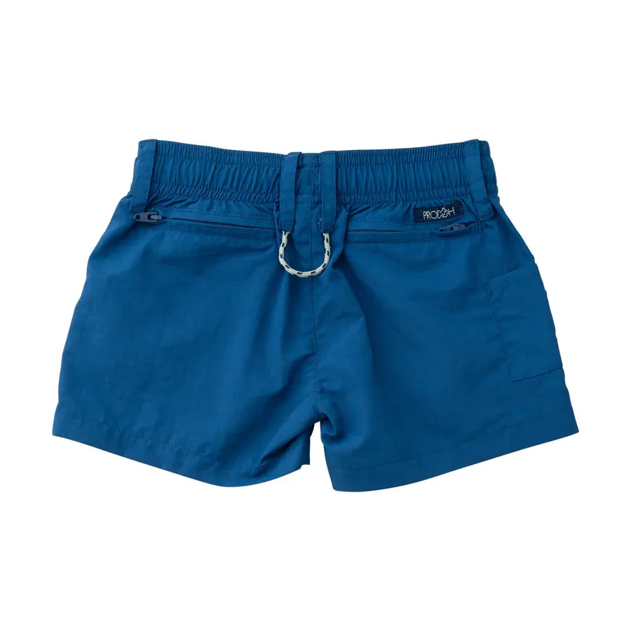 BOY'S OUTRIGGER PERFORMANCE SHORT IN CLASSIC SET SAIL NAVY BLUE