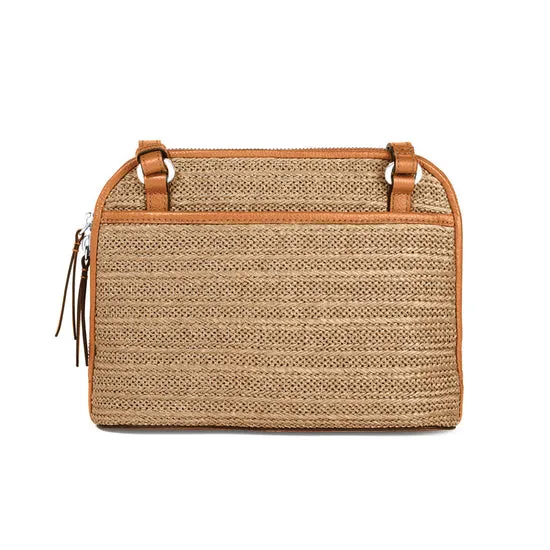 Brighton Natural Luggage Pretty Tough Jojo Straw Organizer
