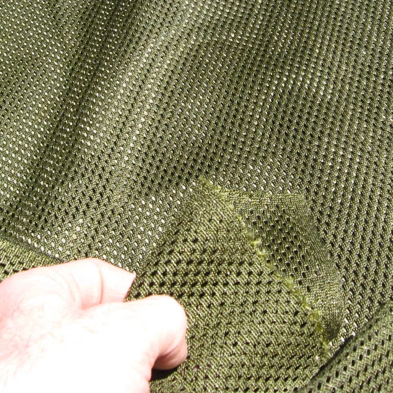 British Mesh. Off-The-Roll. 'New'. Olive Green.