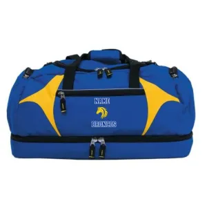Broken Hill Basketball Overnight Bag Royal Yellow