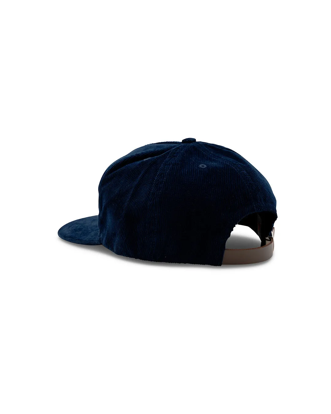 Brushstroke Cord Hat - Navy