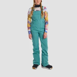 Burton Avalon 2L Stretch Snow Bib Pants Rock Lichen - Womens