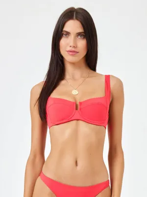 Camellia Top In Hot Cherry