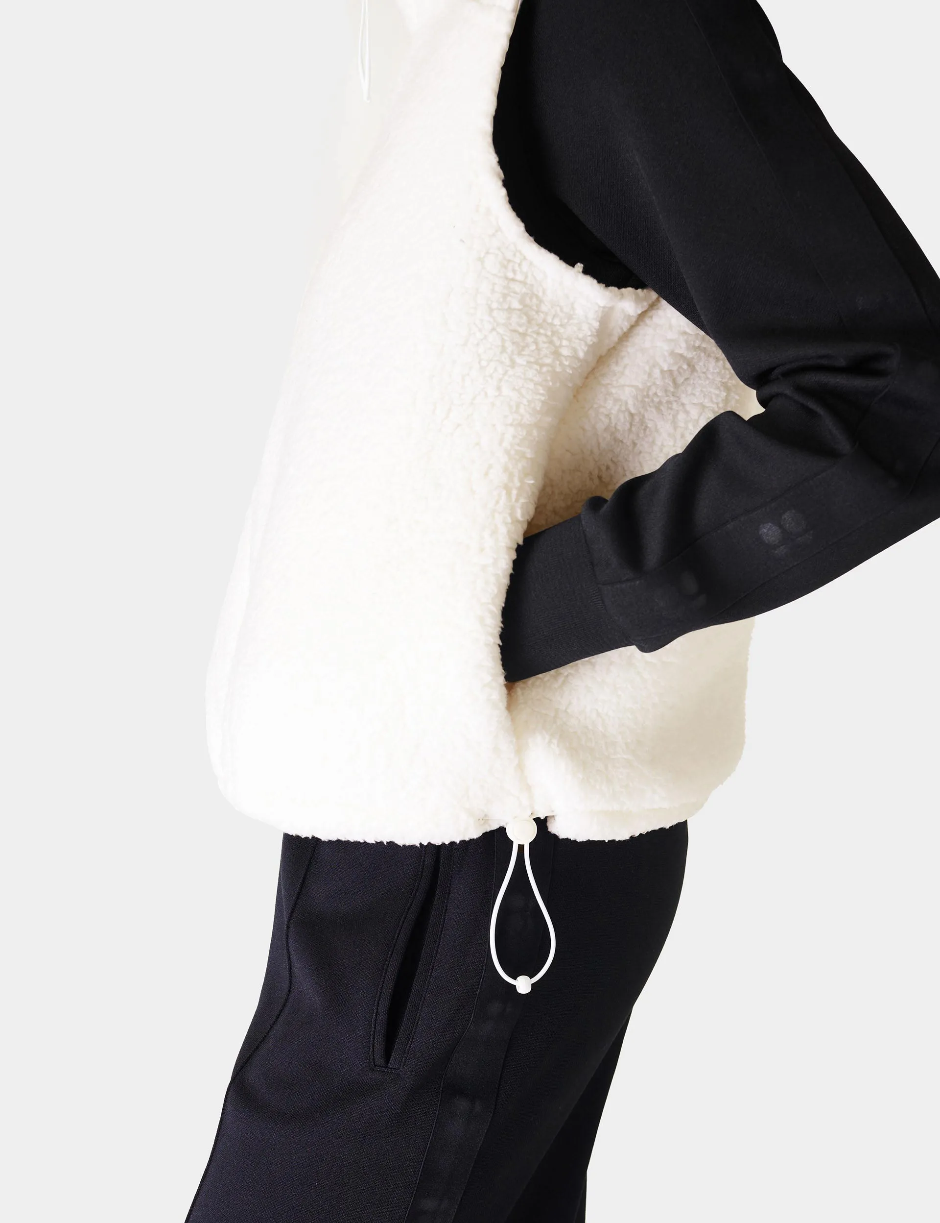 Canyon Fleece Vest - Lily White