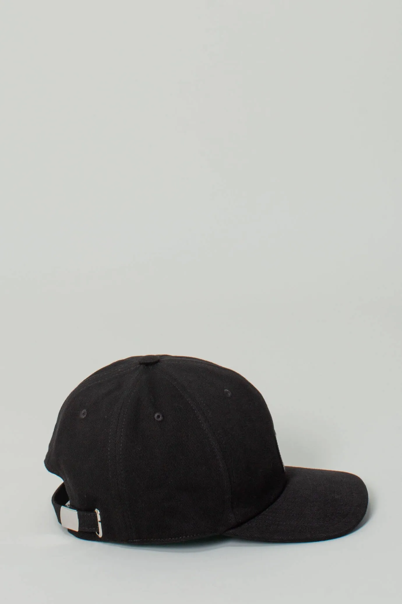 Cap with small leather patch
