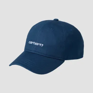 Carhartt WIP Canvas Script Cap Elder/White