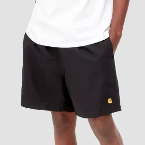 Carhartt WIP Chase Swim Trunks Black/Gold