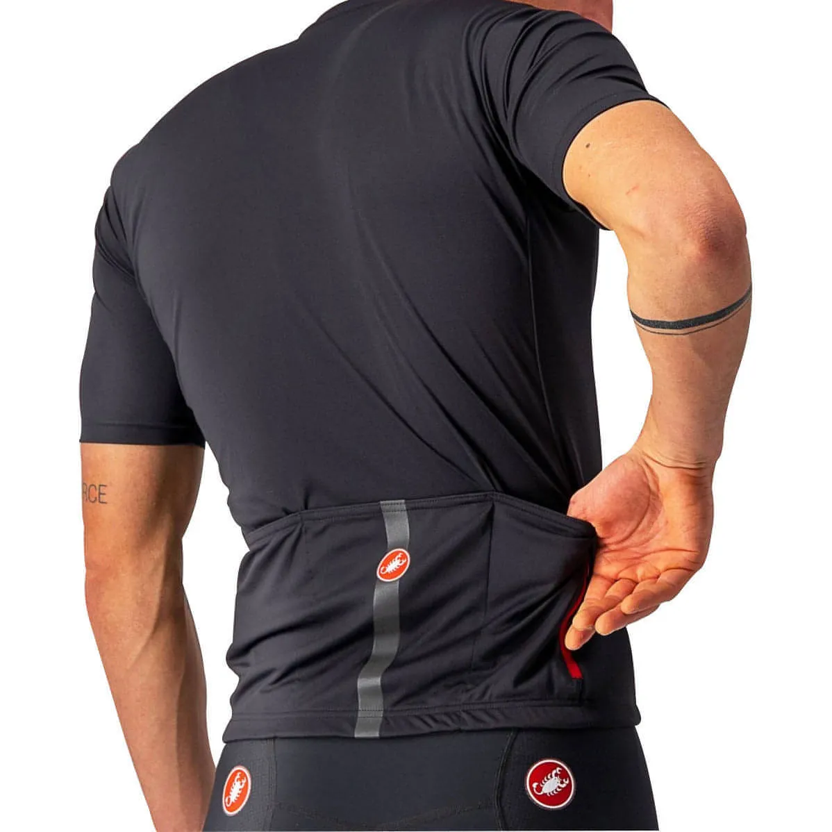 Castelli Classifica Short Sleeve Mens Cycling Jersey - Black