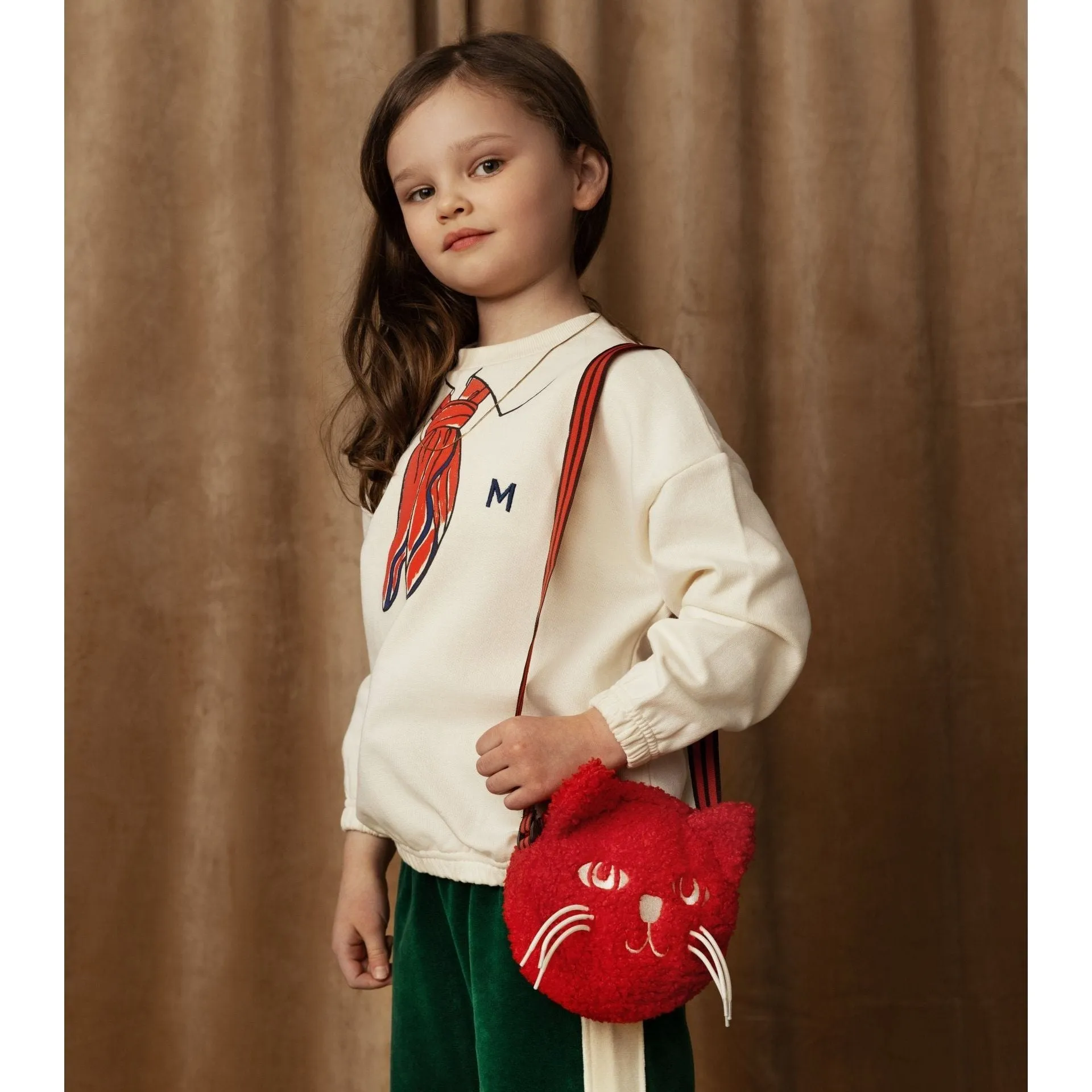 Cat Fuzzy Mini Bag - Red