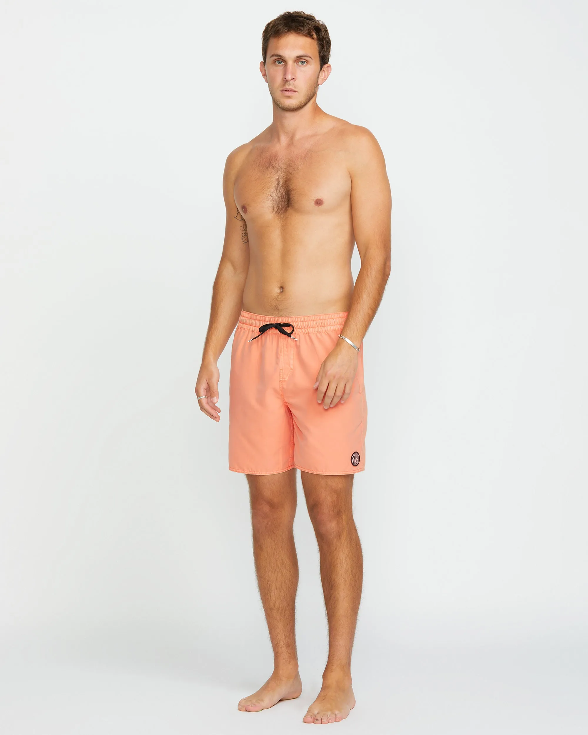 Center Trunk 17" Boardshort - PALE PEACH