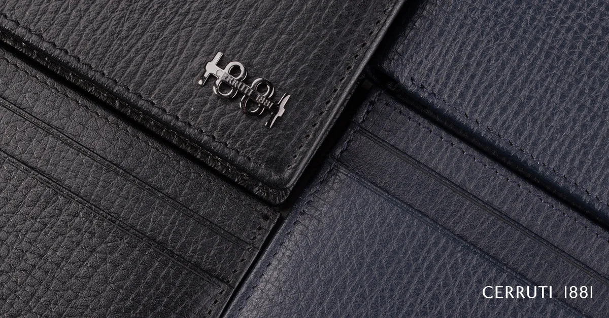 CERRUTI 1881 NLP012A-Passport cover Irving Black