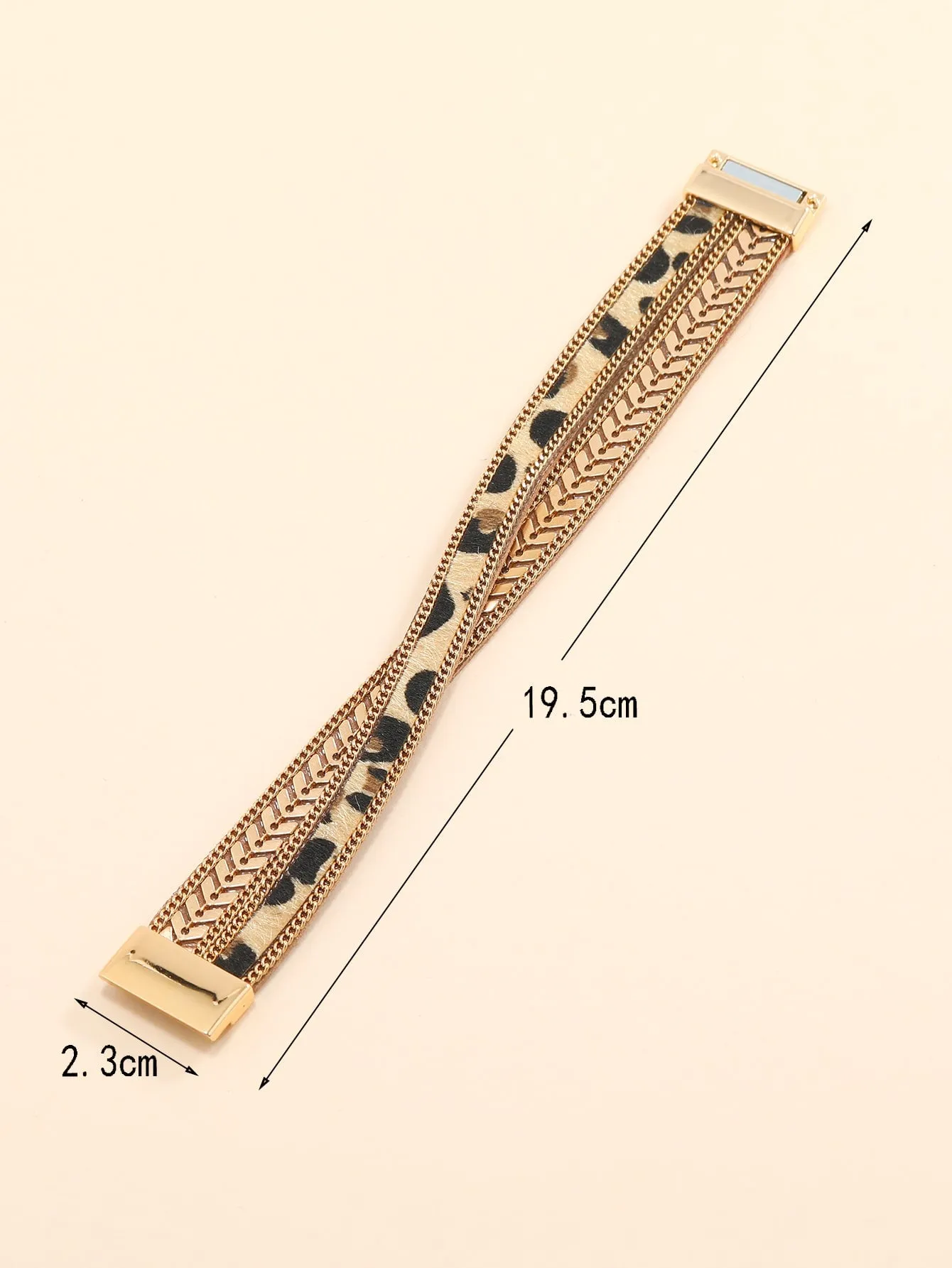 Chain Decor Layered Bracelet - Multicolor