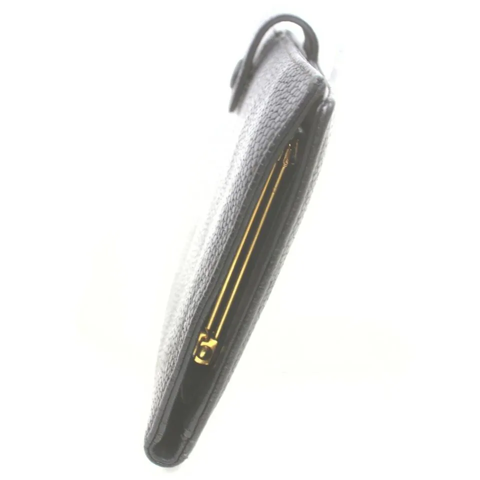 Chanel Black Caviar Logo CC Long Flap Wallet 862952