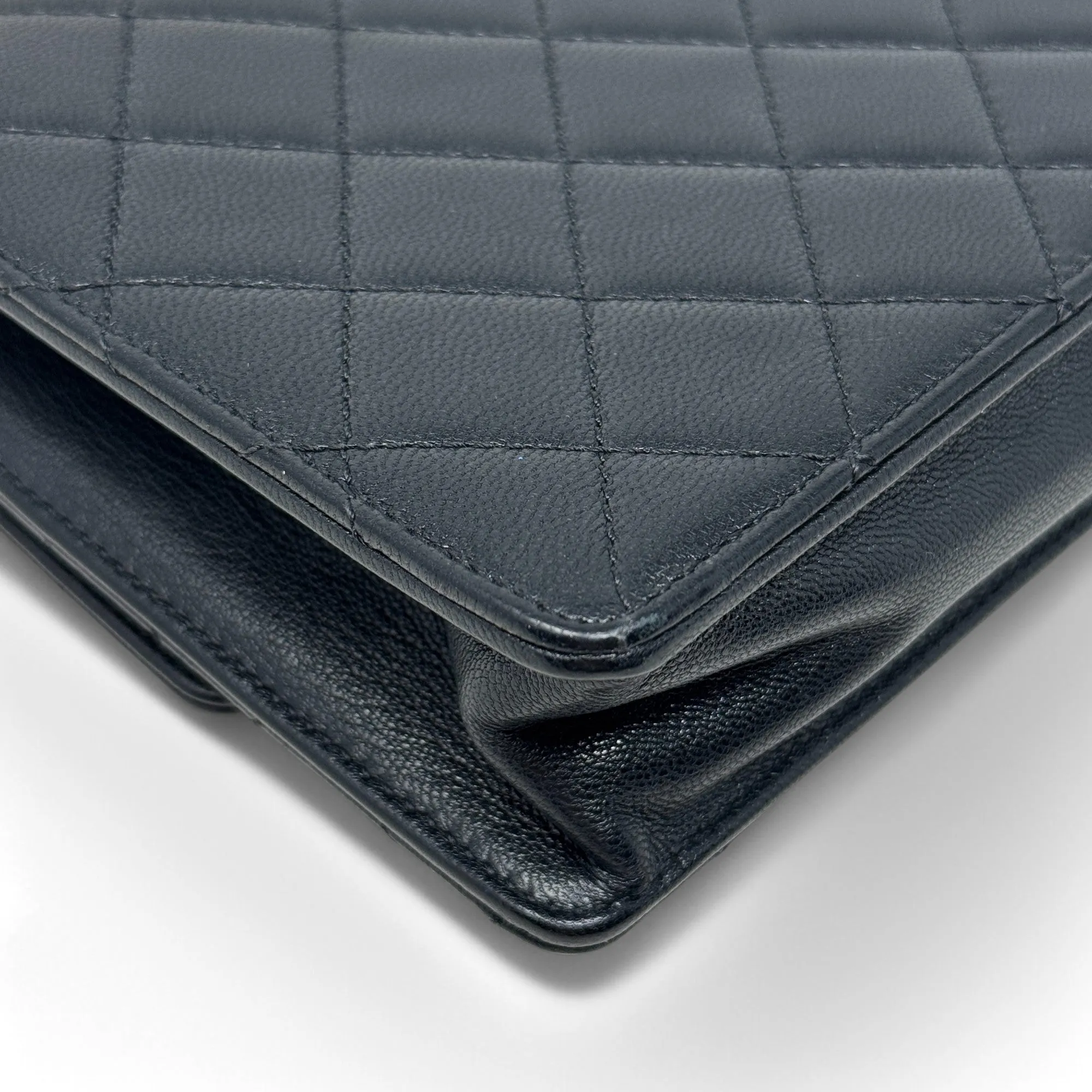 Chanel Black Small Chic Pearl Flap