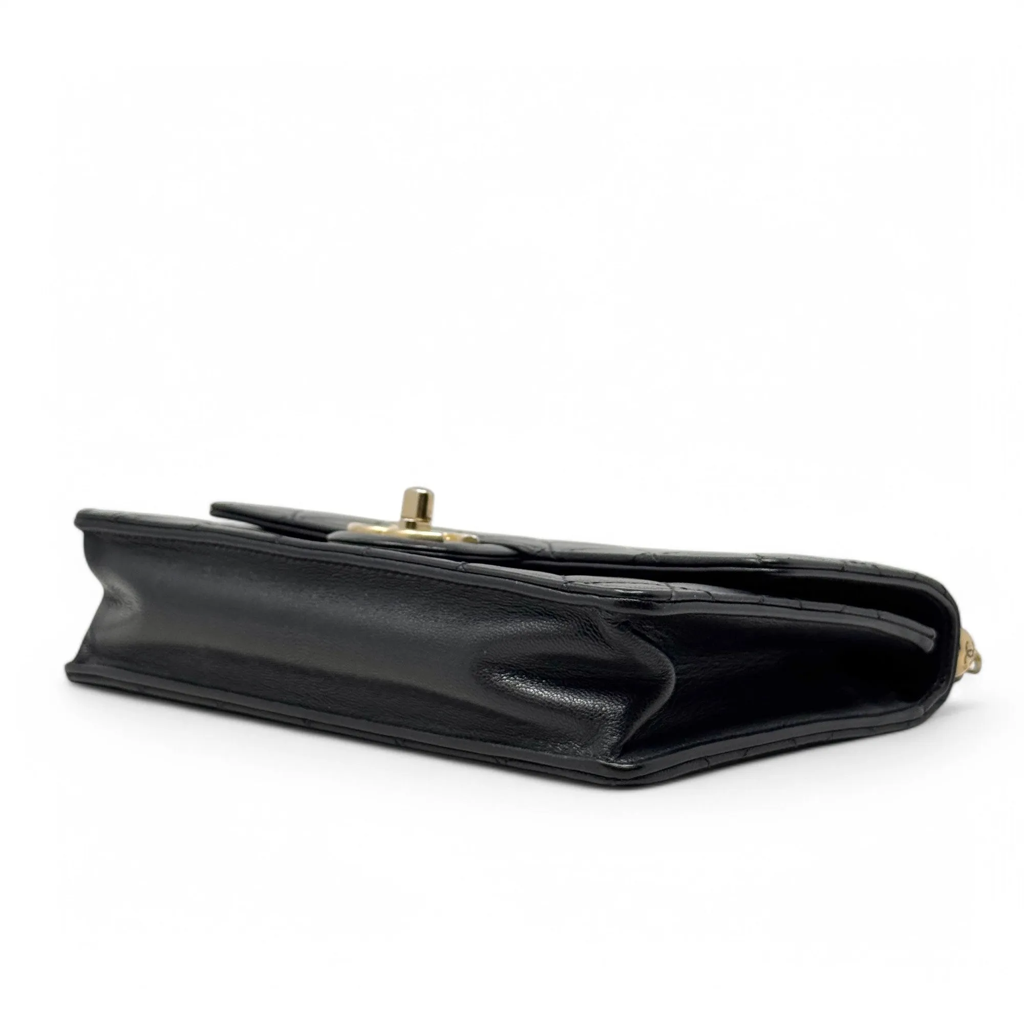 Chanel Black Small Chic Pearl Flap
