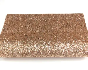 Chunky Glitter Sheet - Light Gold